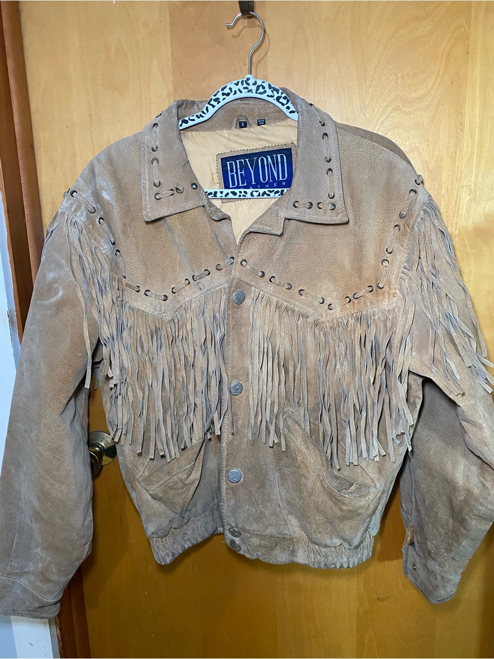 Tan Suede Fringe Jacket